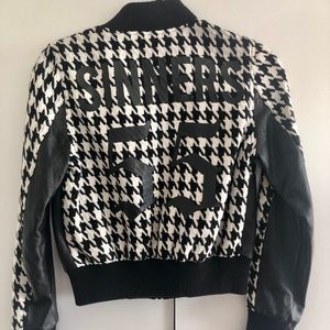 Black Scale Women’s Leather Jacket